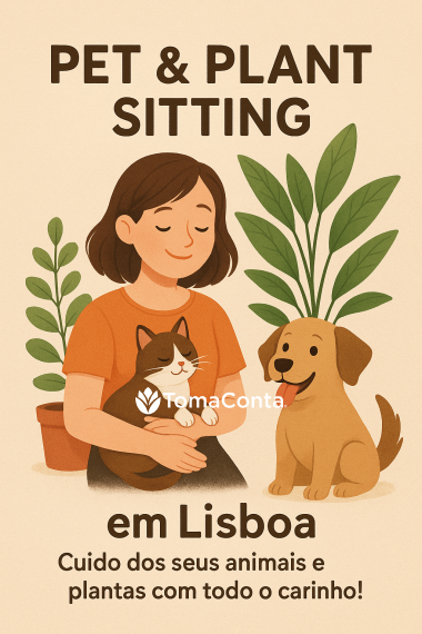 **🐾 Pet & Plant Sitting em Lisboa – Cuido dos seus animais e plantas com todo o carinho! 🌿🐶🐱**